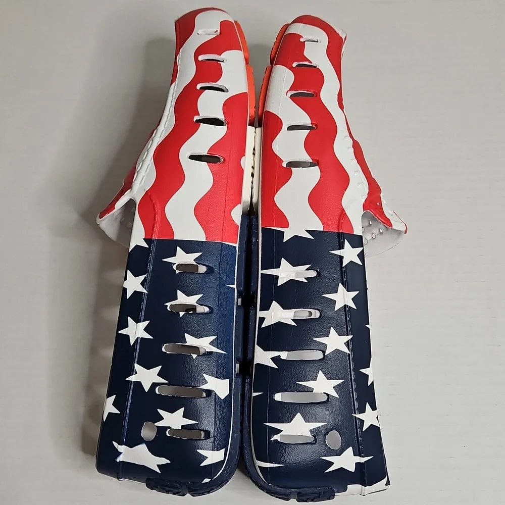 Floaters Mens Country Club Driver Size 12 Boat Shoes, American Flag